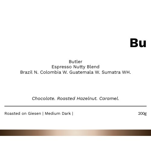 Bu - Butler Espresso Blend Medium Dark Roast