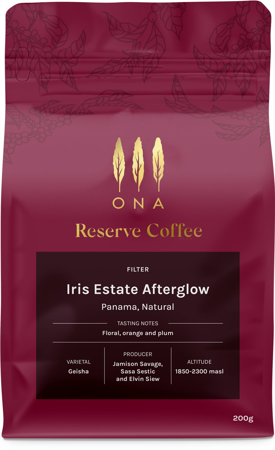 Iris Estate Afterglow, Panama, Natural