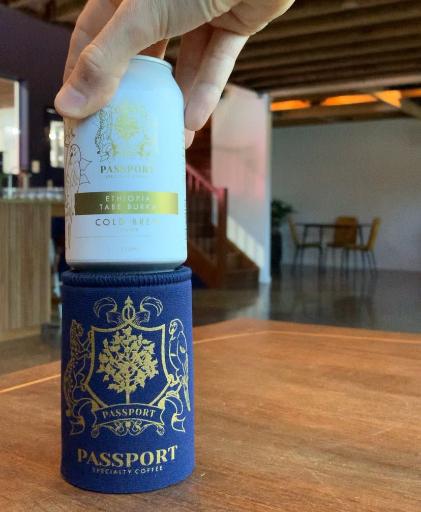 Passport Logo Stubby Cooler