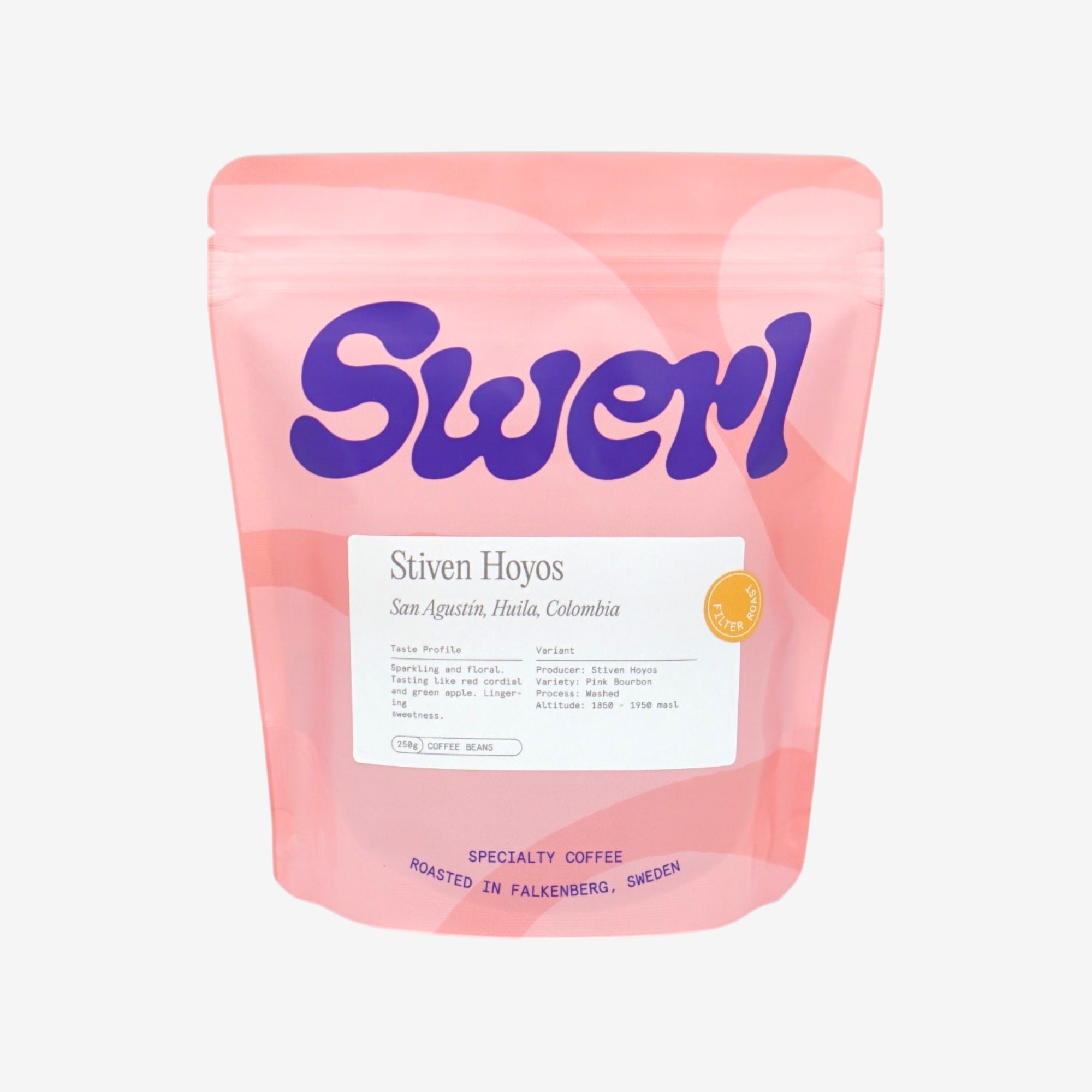 [ODD B] Stiven Hoyos - Colombia // Washed Pink Bourbon - Floral, Red Cordial, Green Apple, Sparkling