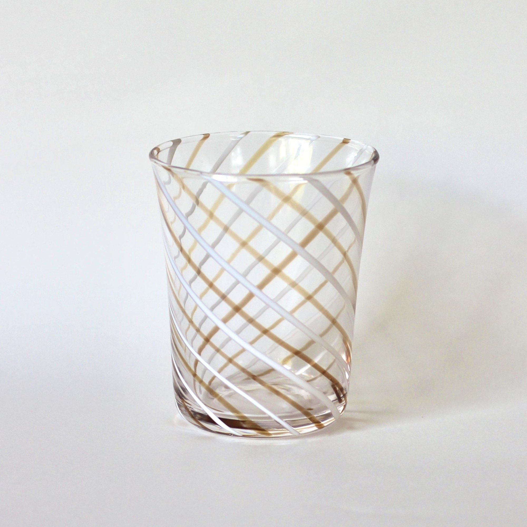 【STILLEBEN】 Concave Glass - Twist Brown [スティルレーベン コンケーブグラス]