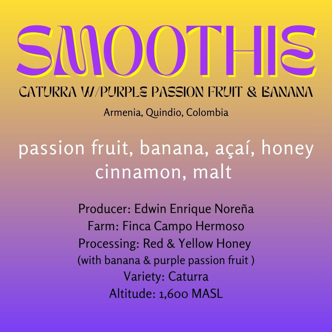 Edwin Enrique Noreña - Smoothie (Co-Ferment with Purple Passion Fruit & Banana)