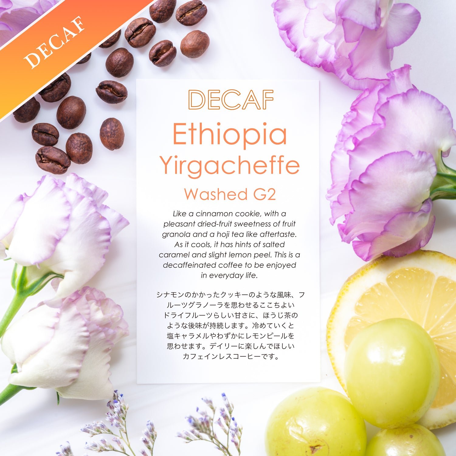 Decaf Yirgacheffe Washed G2