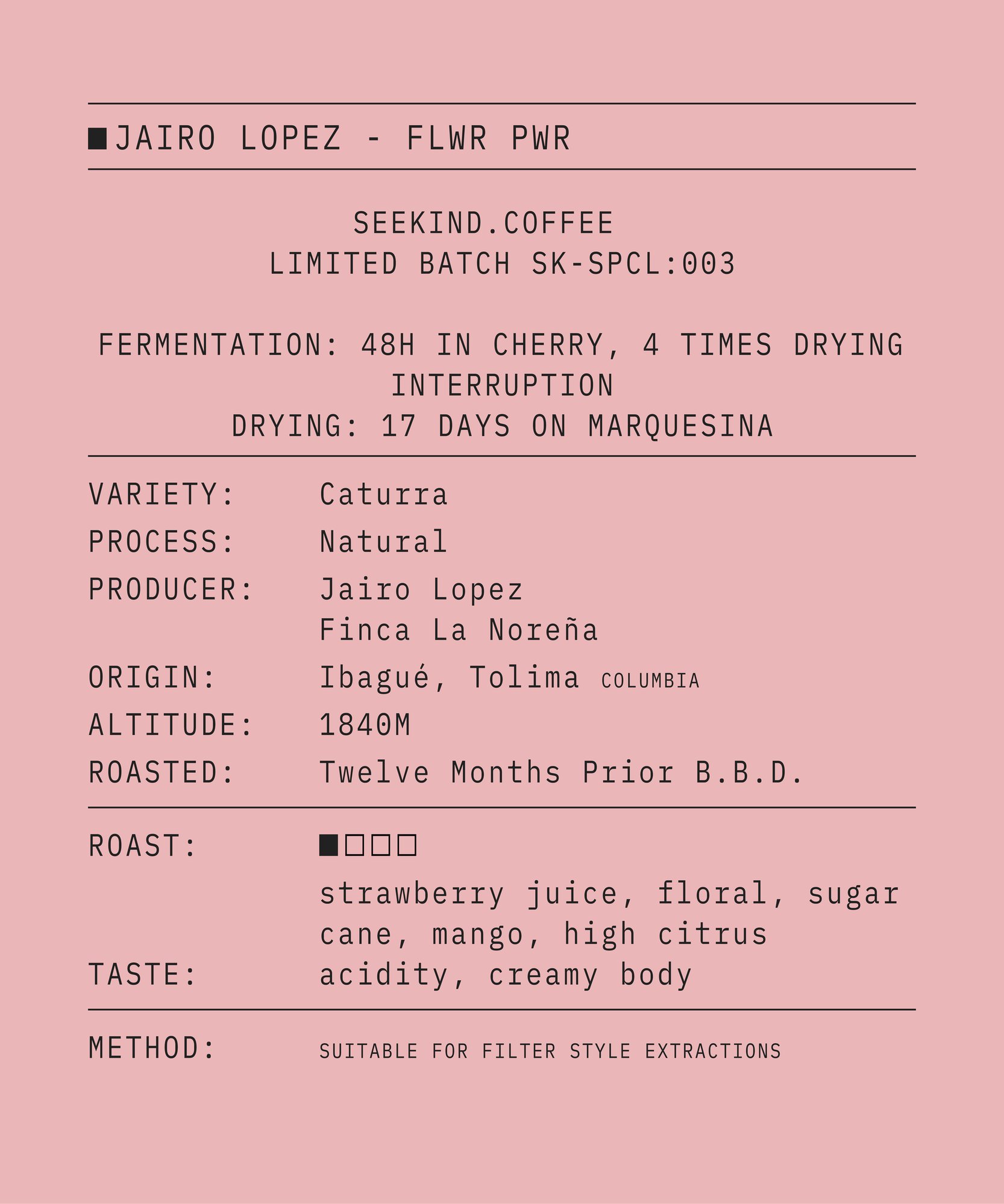 Jairo Lopez – Caturra