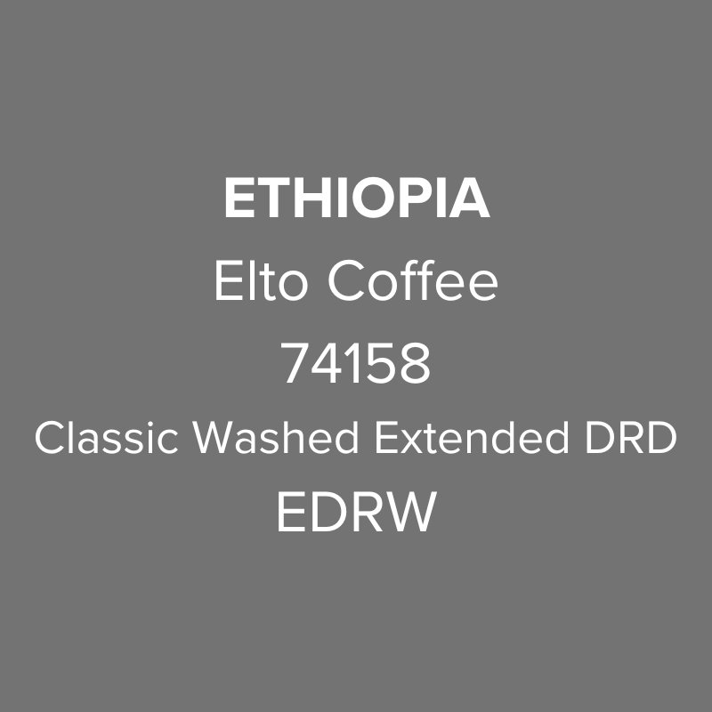 Ethiopia Elto Coffee Sidama Elora Station Classic Washed Extended Dark Room Drying Lot EDRW