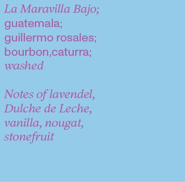 Light Blue – La Maravilla Bajo