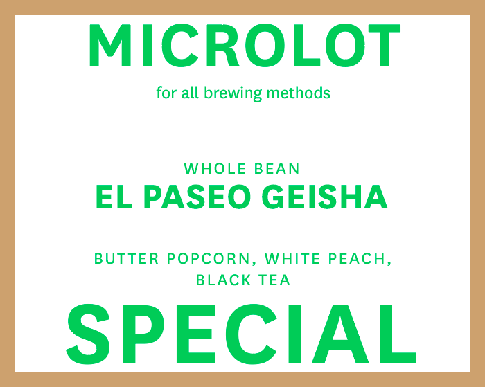 PRE-ORDER: Geisha Limited Microlot