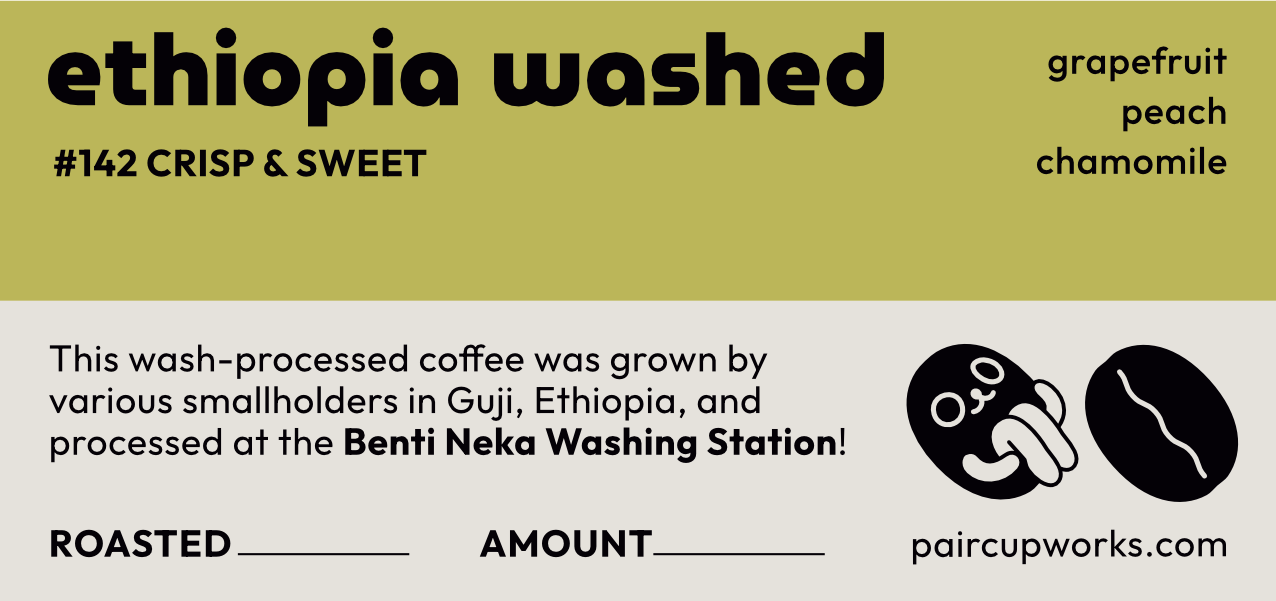 #142 Washed Processed Coffee Beans from Ethiopia - Wholesale