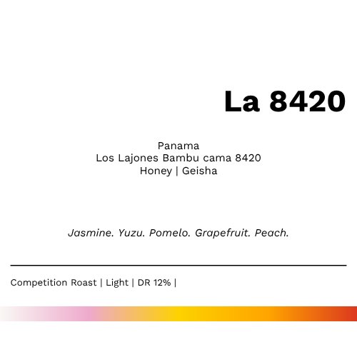 New! La 8420 - Los Lajones Bambu cama 8420 Honey Geisha