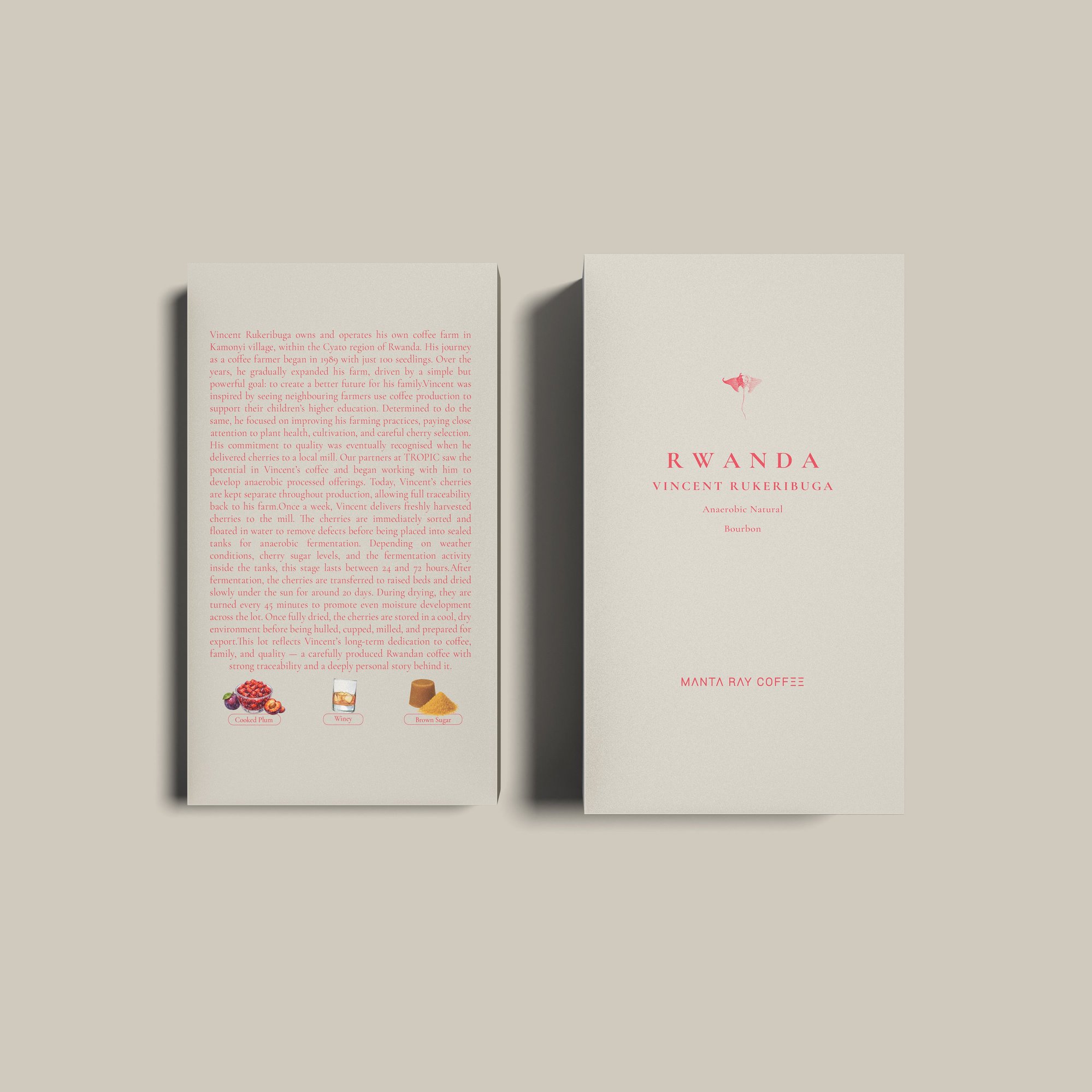 Rwanda Vincent Rukeribuga Anaerobic Natural | Western Province (Single Origin Filter)