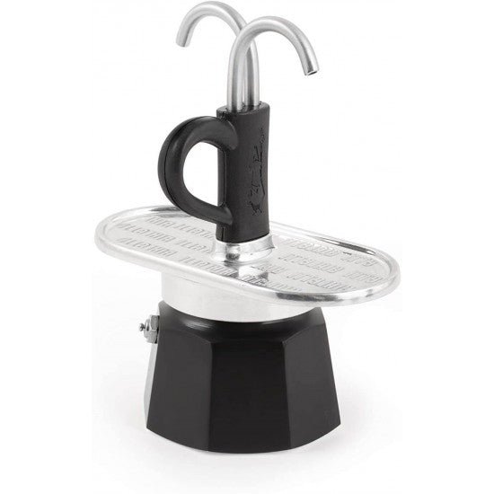 Cafeteira Italiana Bialetti Mini Express 2 xicaras Preta