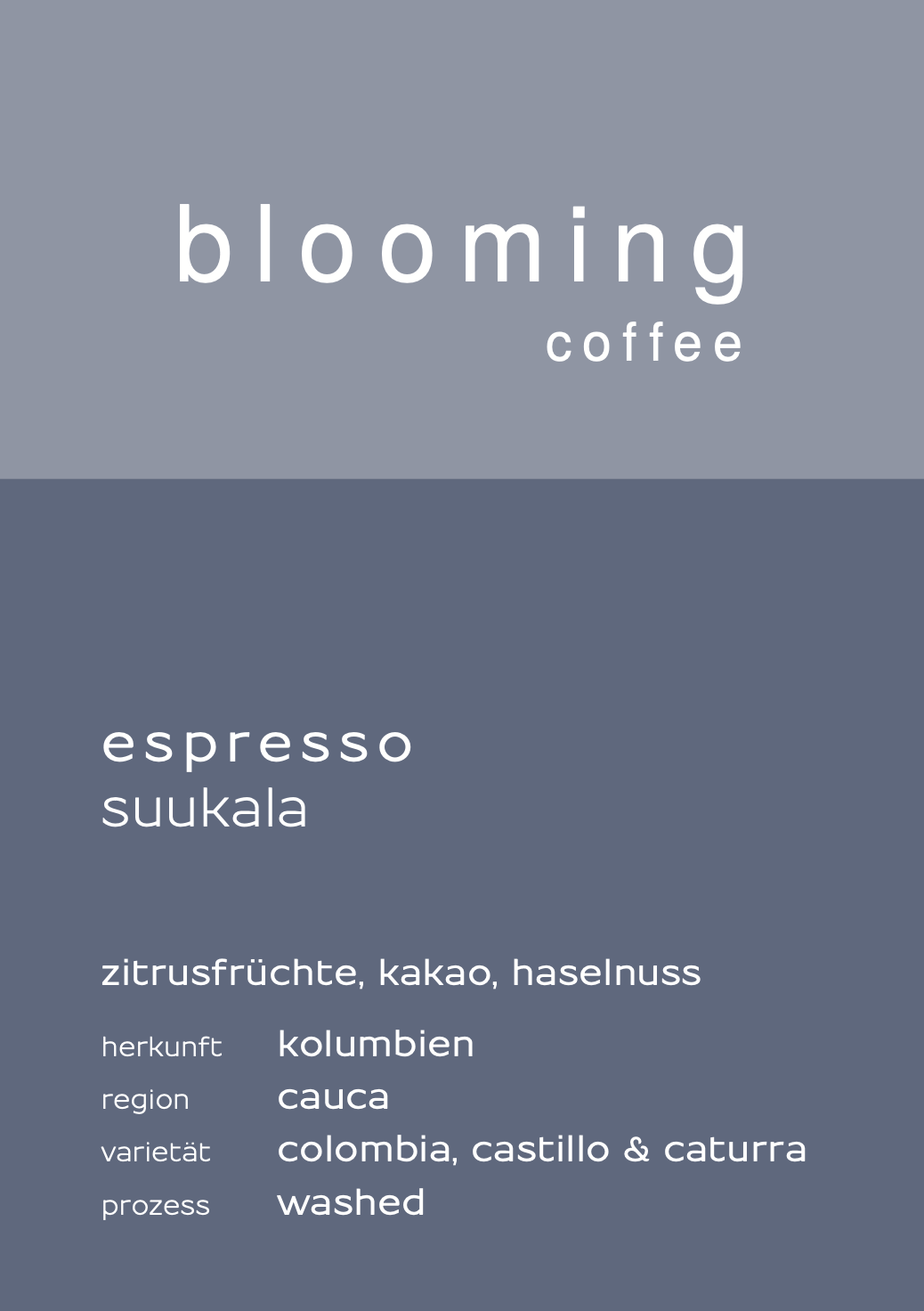 Espresso Suukala - Kolumbien