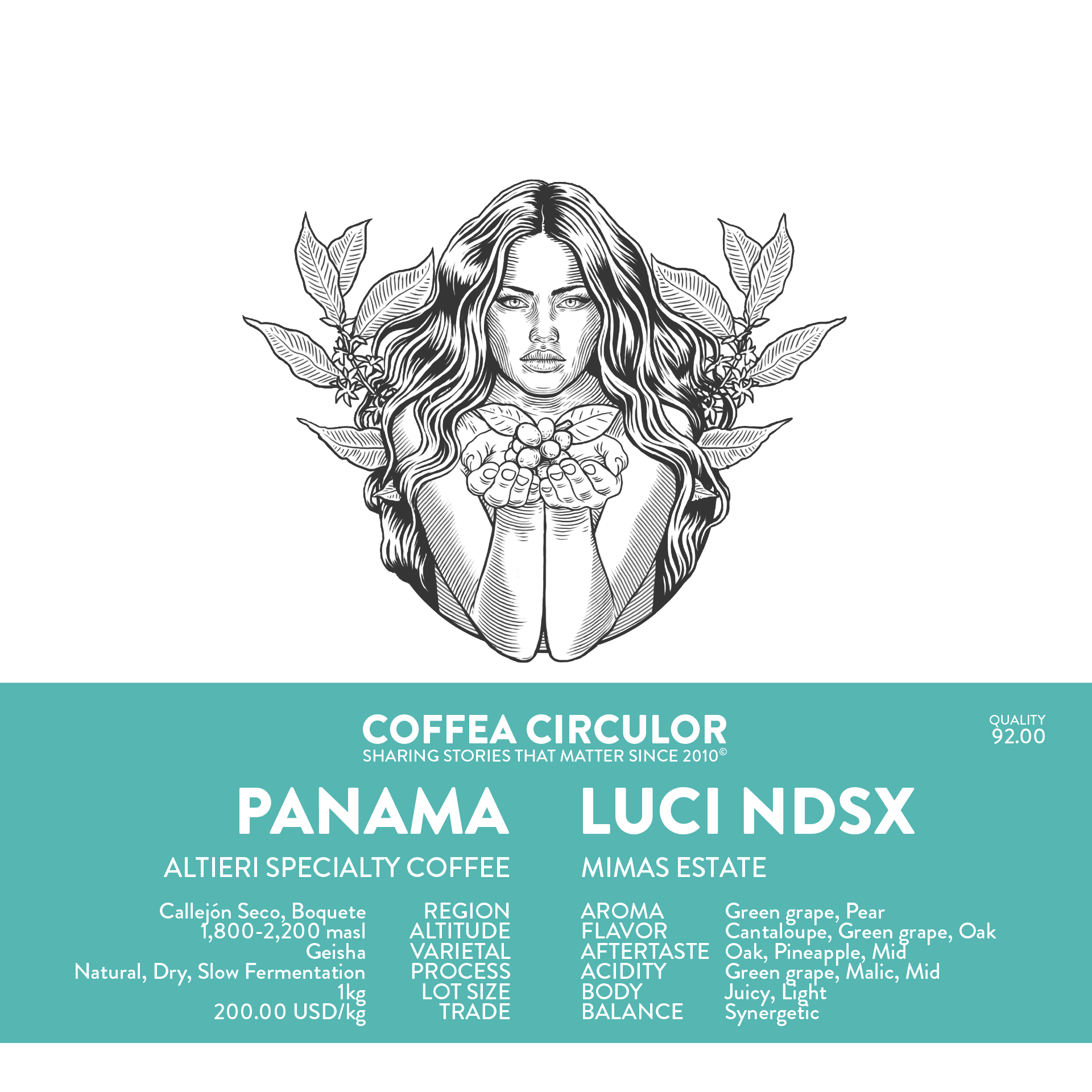 PANAMA Luci Geisha Natural Dry Slow NDSX
