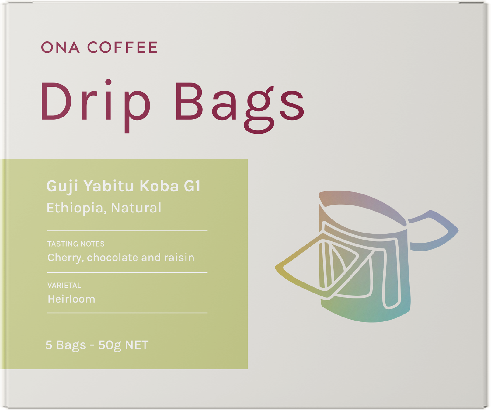 Filter Drip Bags - Guji Yabitu Koba G1, Ethiopia, Natural