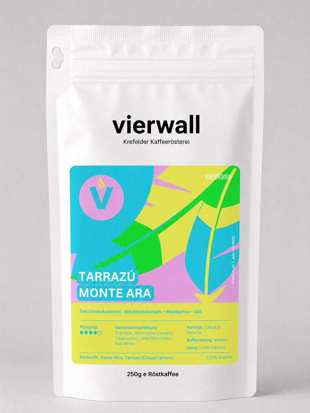 Tarrazú Monte Ara - süßer Espresso aus Costa Rica |vierwall