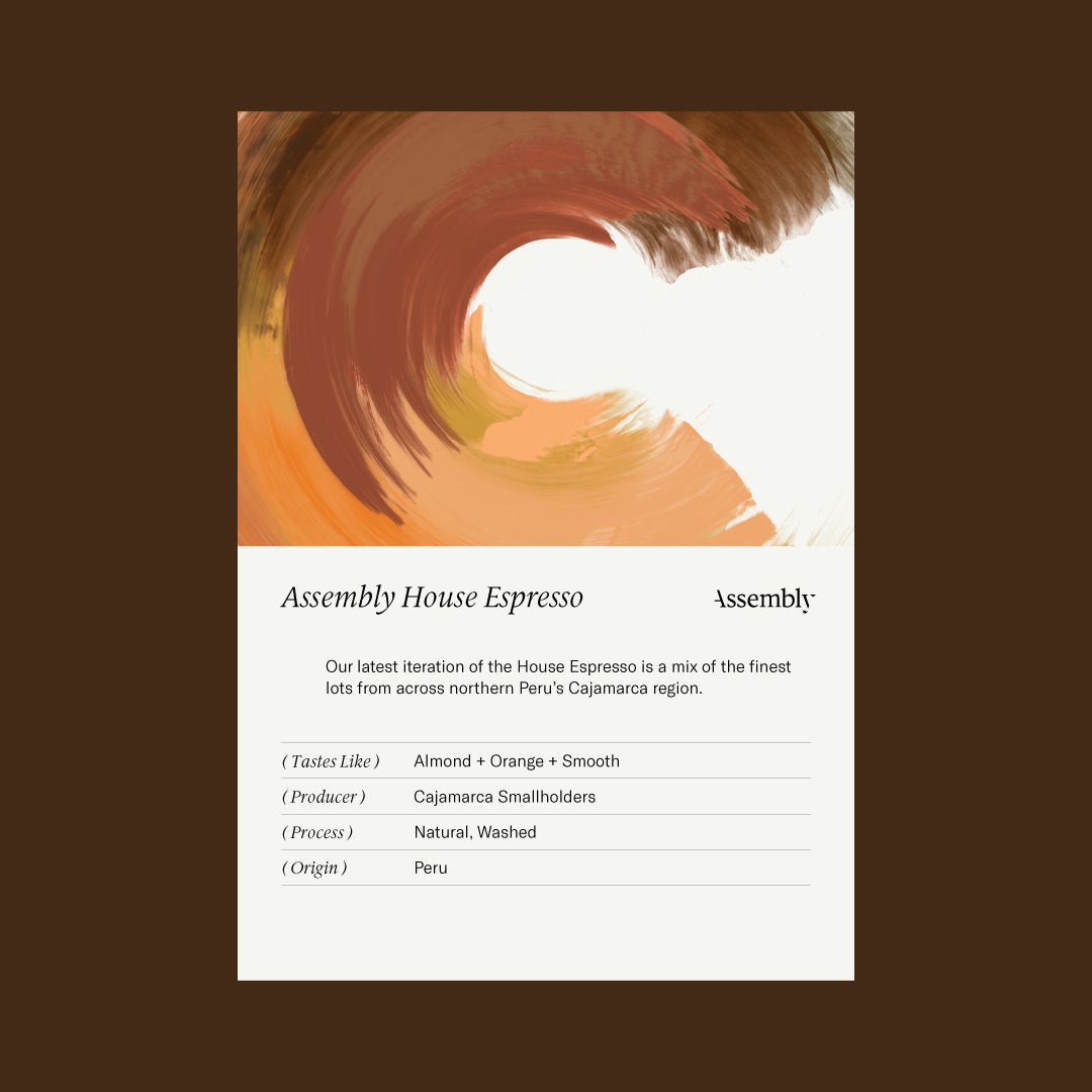 Assembly Single House Espresso Taste Card Peru