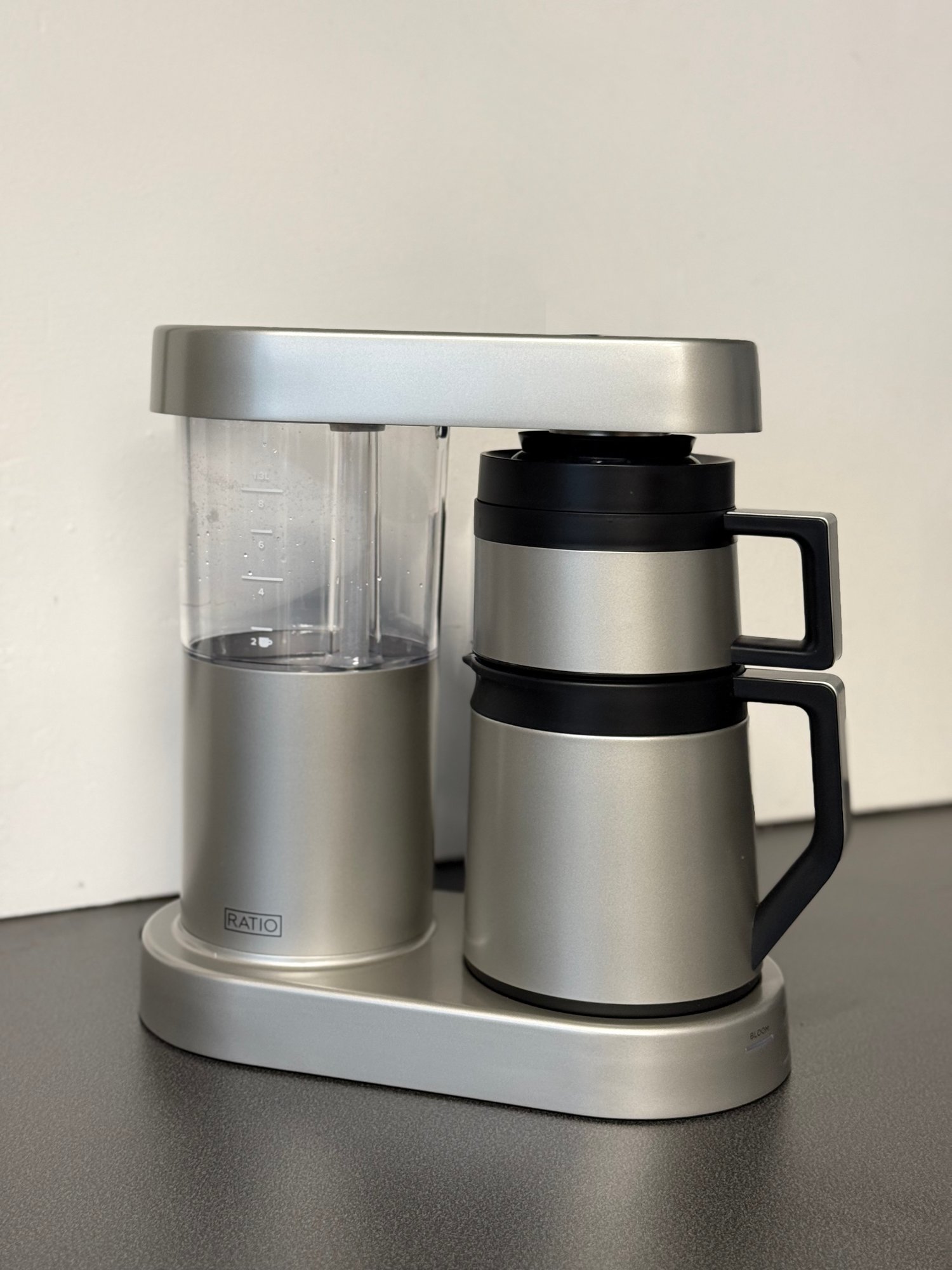 Ratio 6 Coffee Brewer - Matte Silver- UK PLUG/VOLTAGE