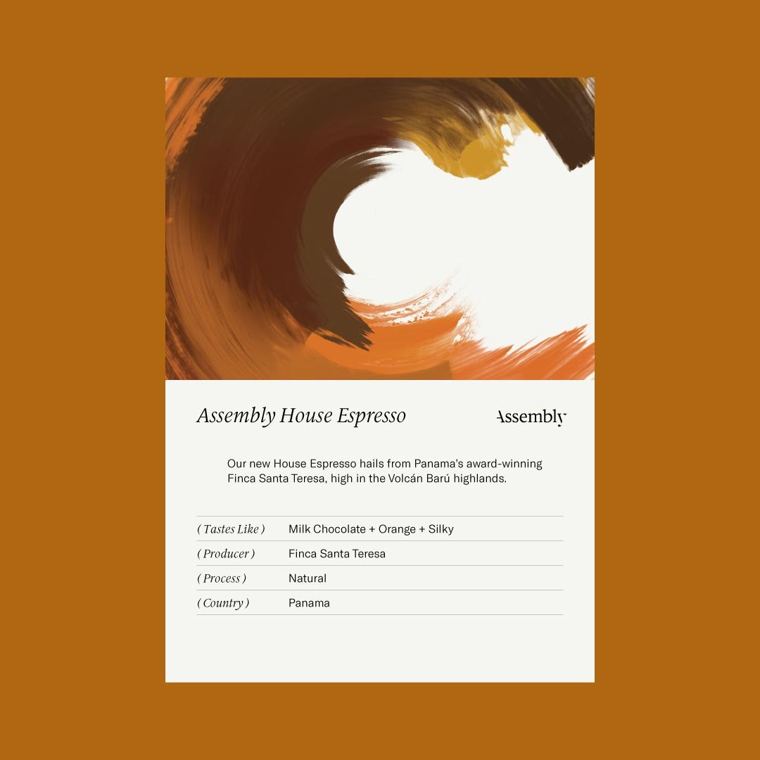 Assembly Single House Espresso Taste Card Panama