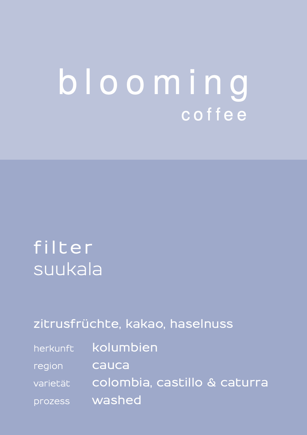 Filter Suukala - Kolumbien