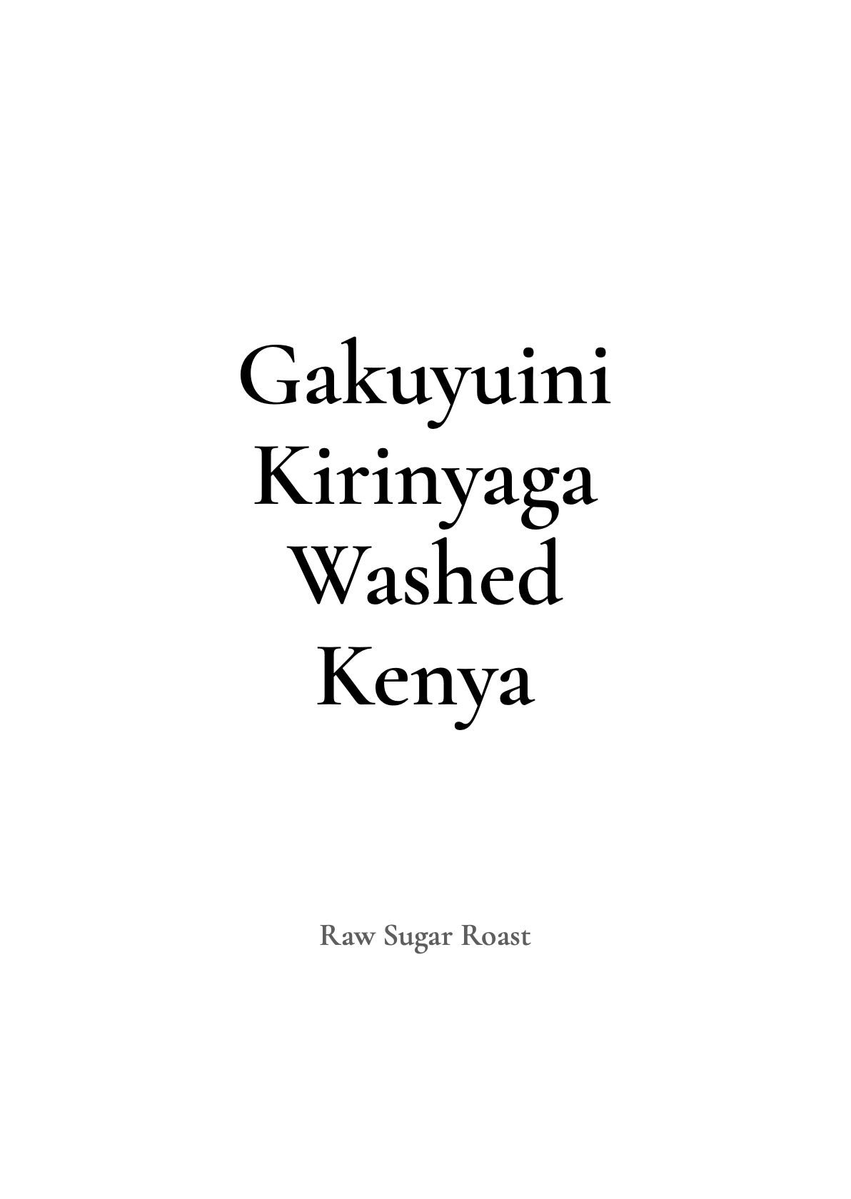 【NEW】Kenya Gakuyuini
