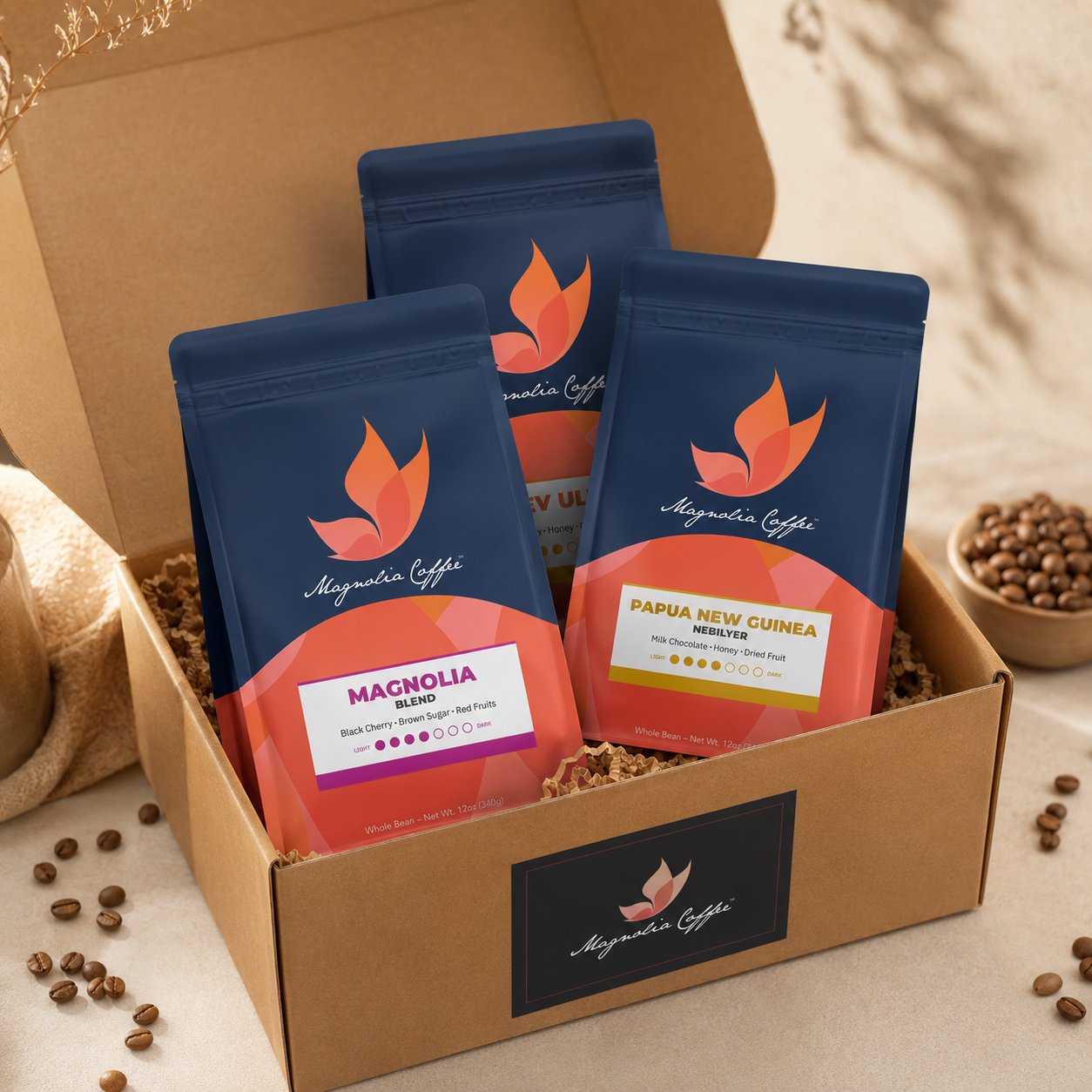 3 Pack Medium Roast Coffee Box