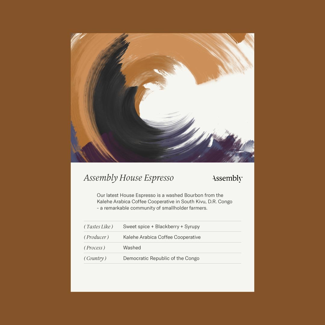 Assembly Single House Espresso Taste Card DR Congo