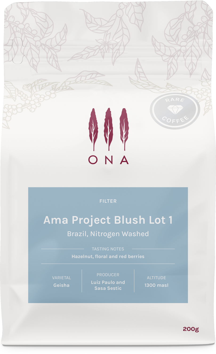Ama Project Blush Lot 1, Brazil, Nitrogen Washed