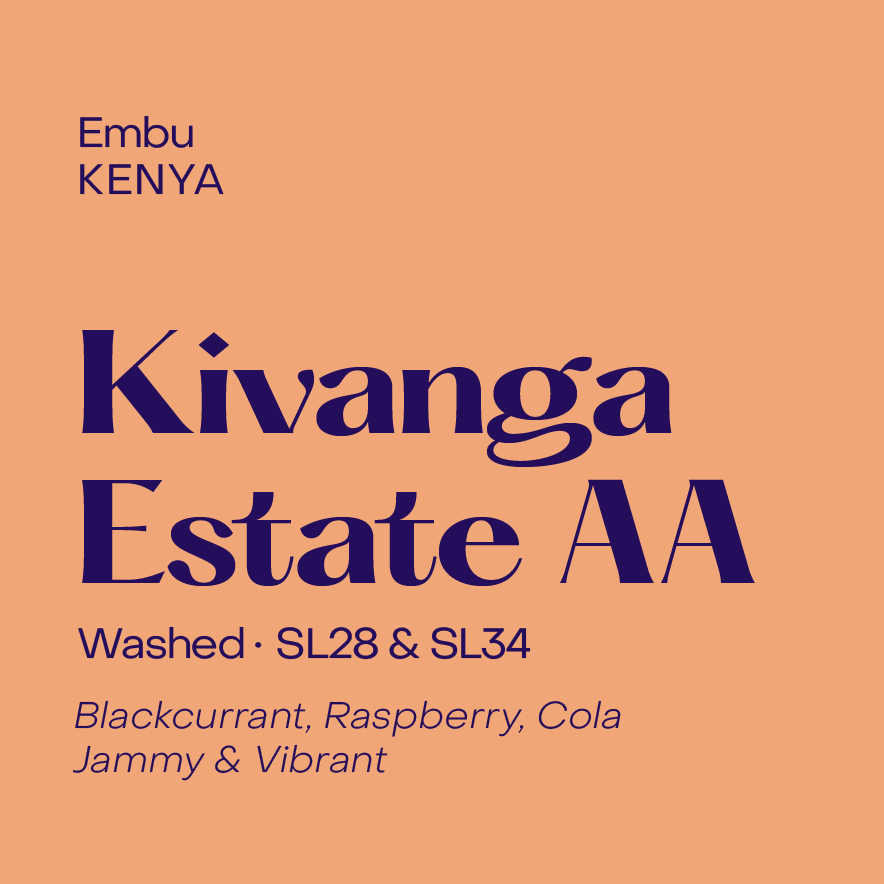 Kenya Kivanga AA, Washed SL28 & SL34