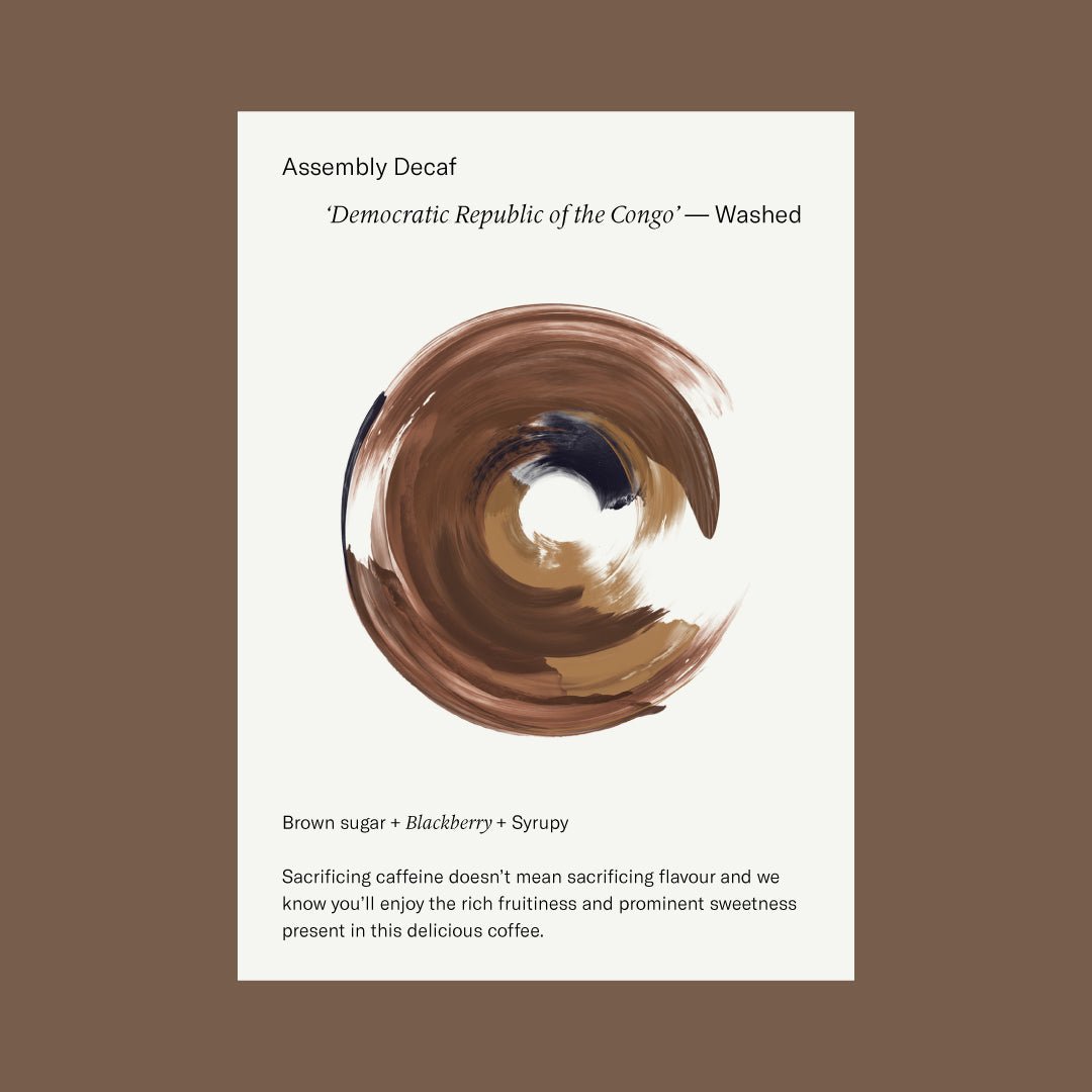 Assembly Decaf — DRC Taste Card