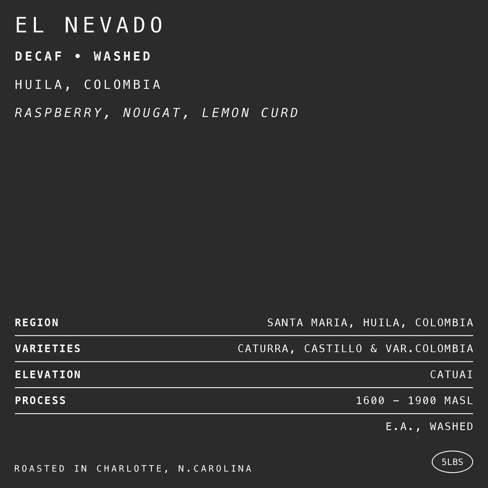El Nevado Decaf • Washed
