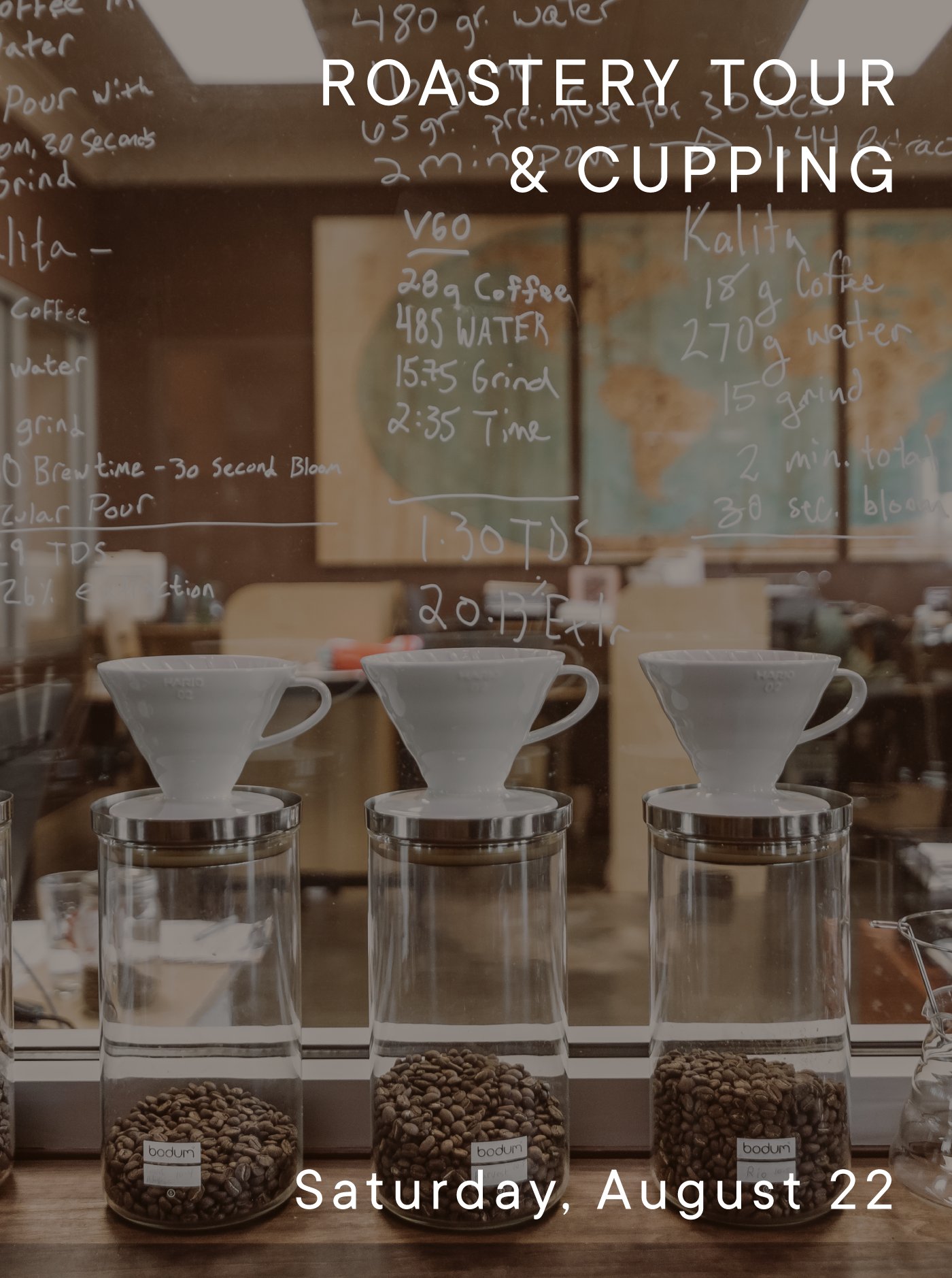 Roastery Tour: Saturday, August 22