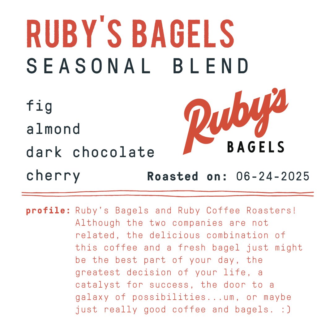 Ruby's Bagels Blend