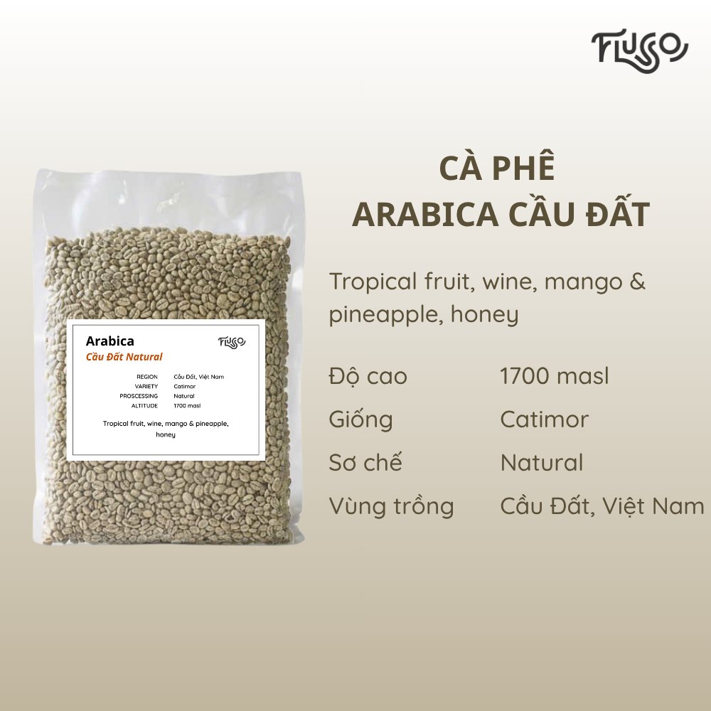 Arabica Cầu Đất Natural (Green)