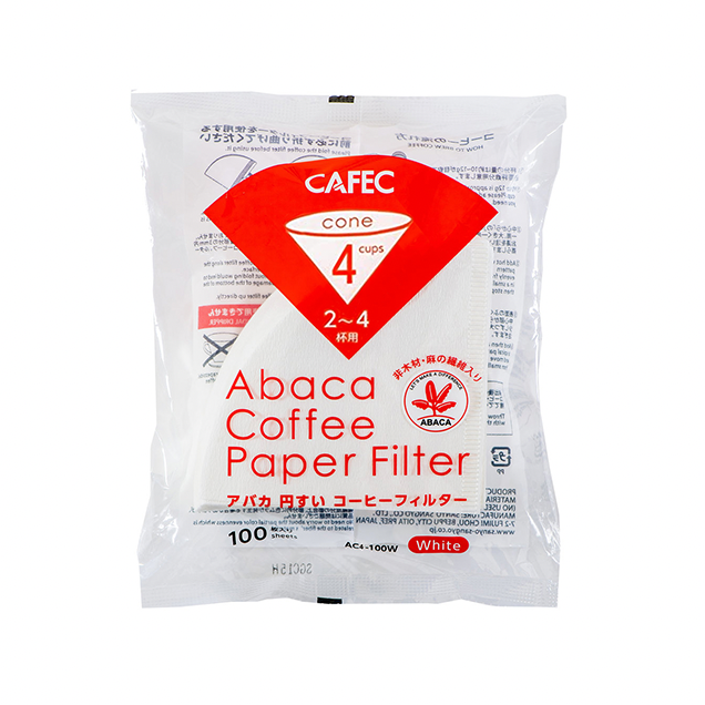 Cafec Abaca Orange Paper filters size 4 - 100 pcs