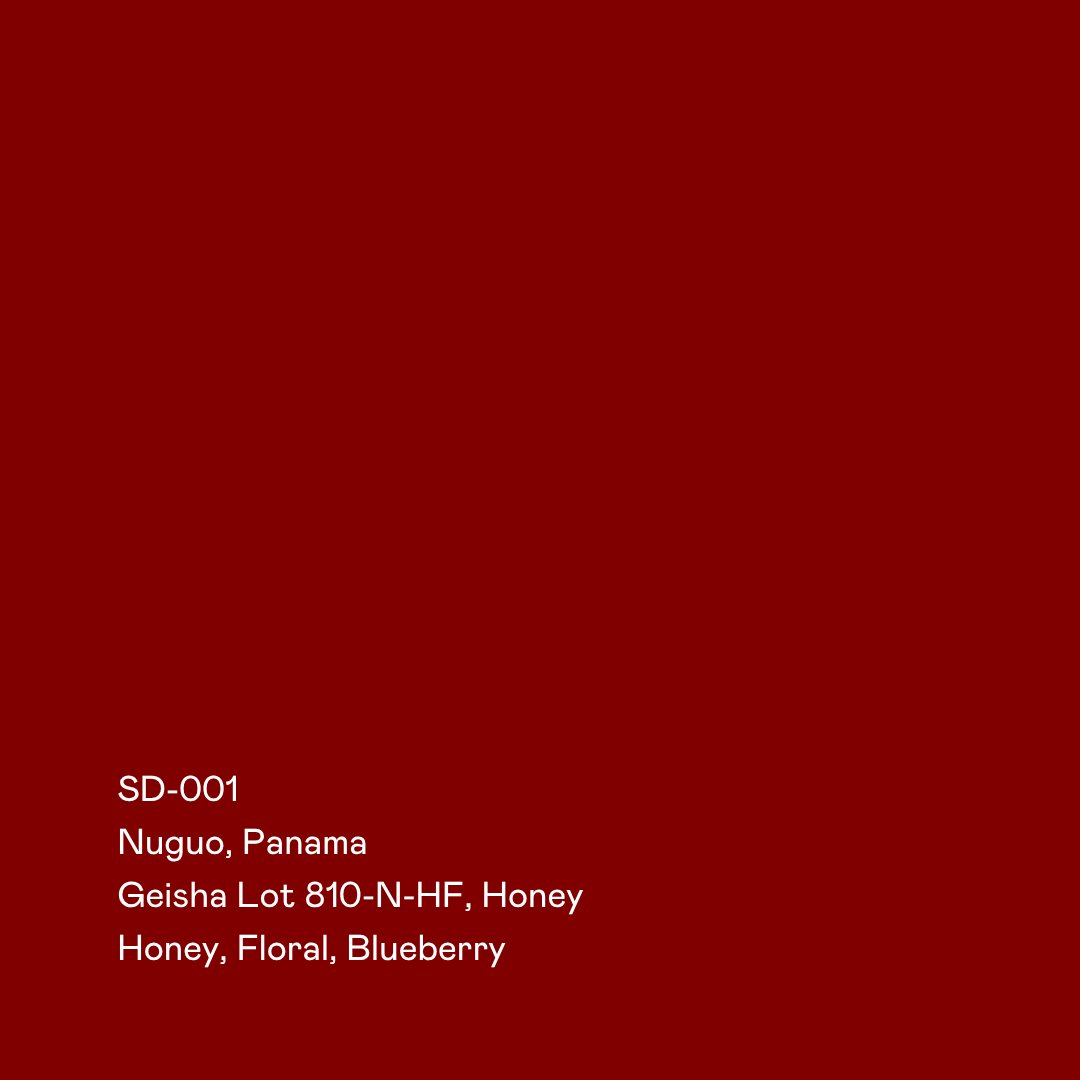 SD-001 - Nuguo Lot 810-N-HF, Geisha Honey