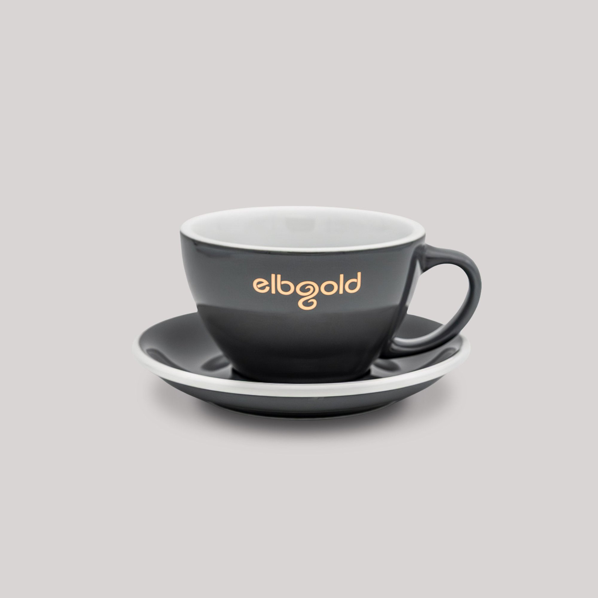 elbgold TASSE CAFÈ LATTE GRAU & GOLD