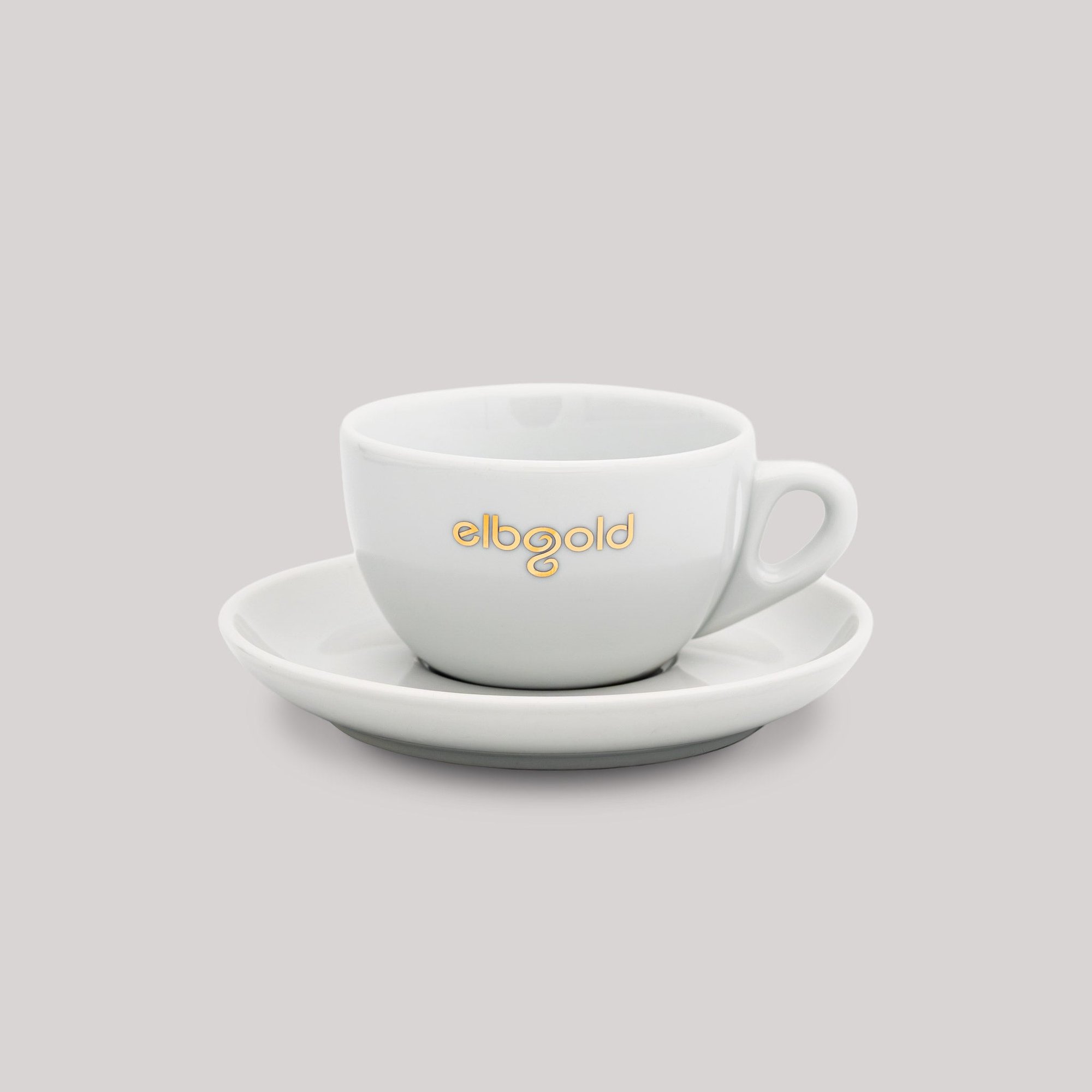 elbgold TASSE CAFÈ LATTE WEISS & GOLD