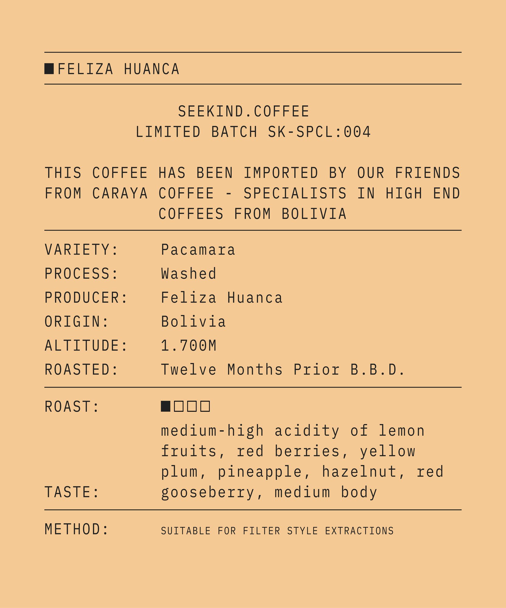 Feliza Huanca – Pacamara