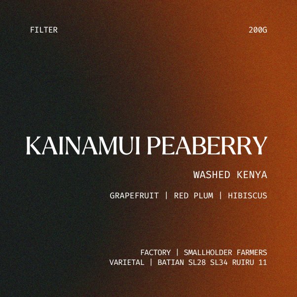 Filter | Kainamui PB, Kenya