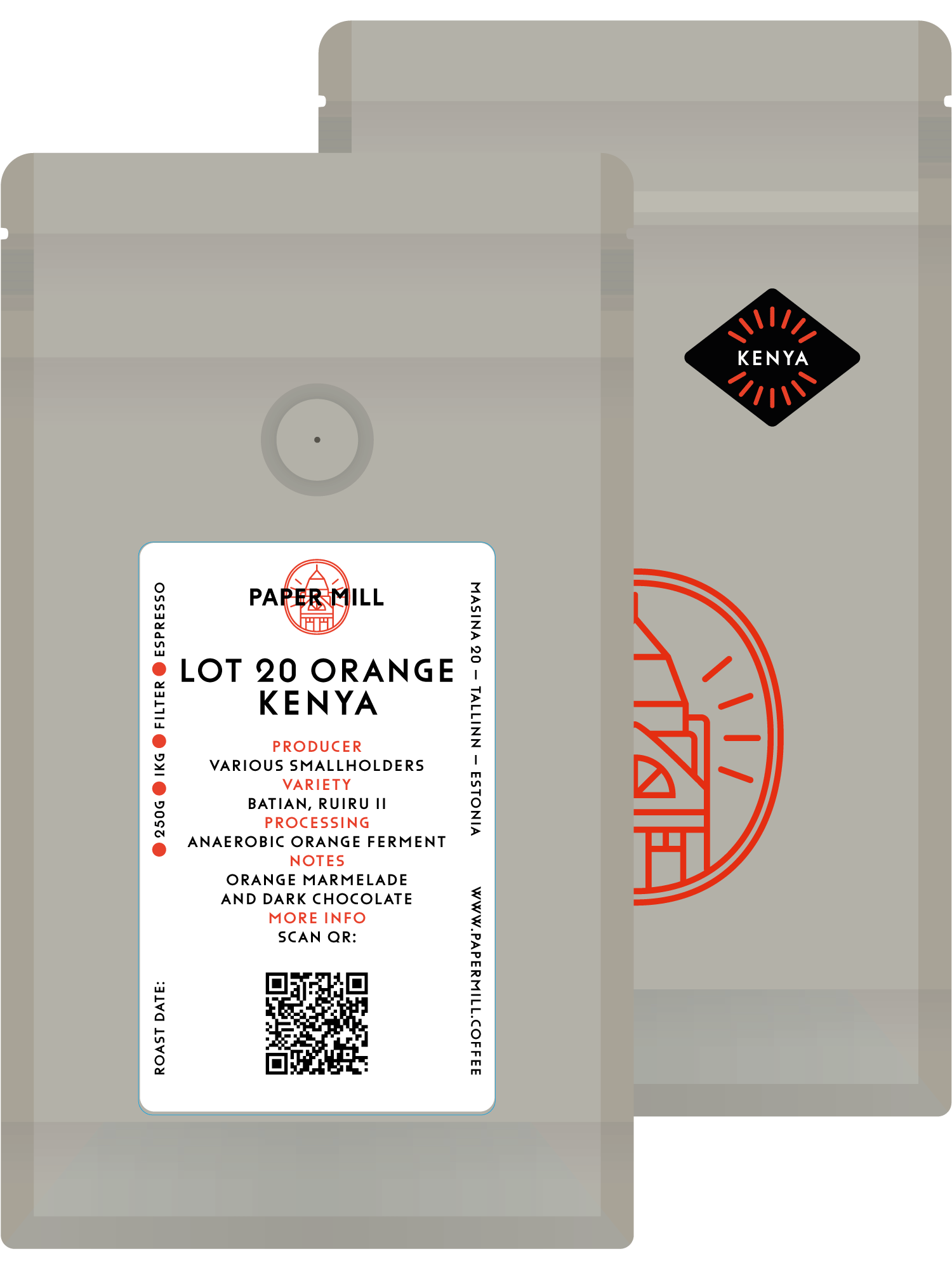 Lot 20 Orange Keenia filter
