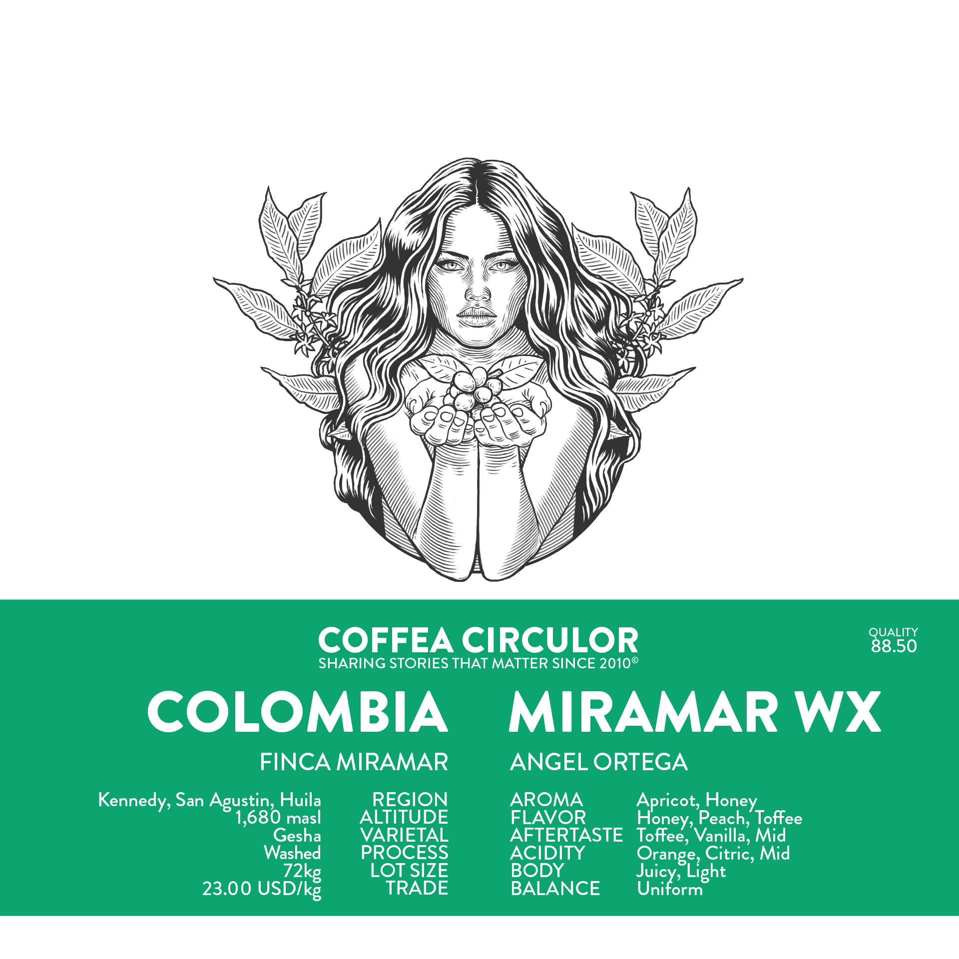 COLOMBIA Miramar Gesha Washed WX