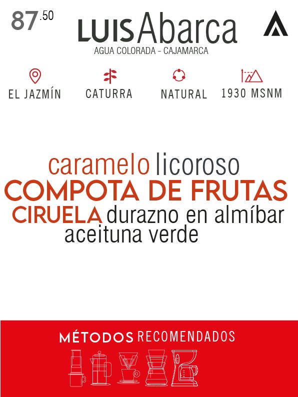 Luis Abarca / Caturra / Natural – Cajamarca