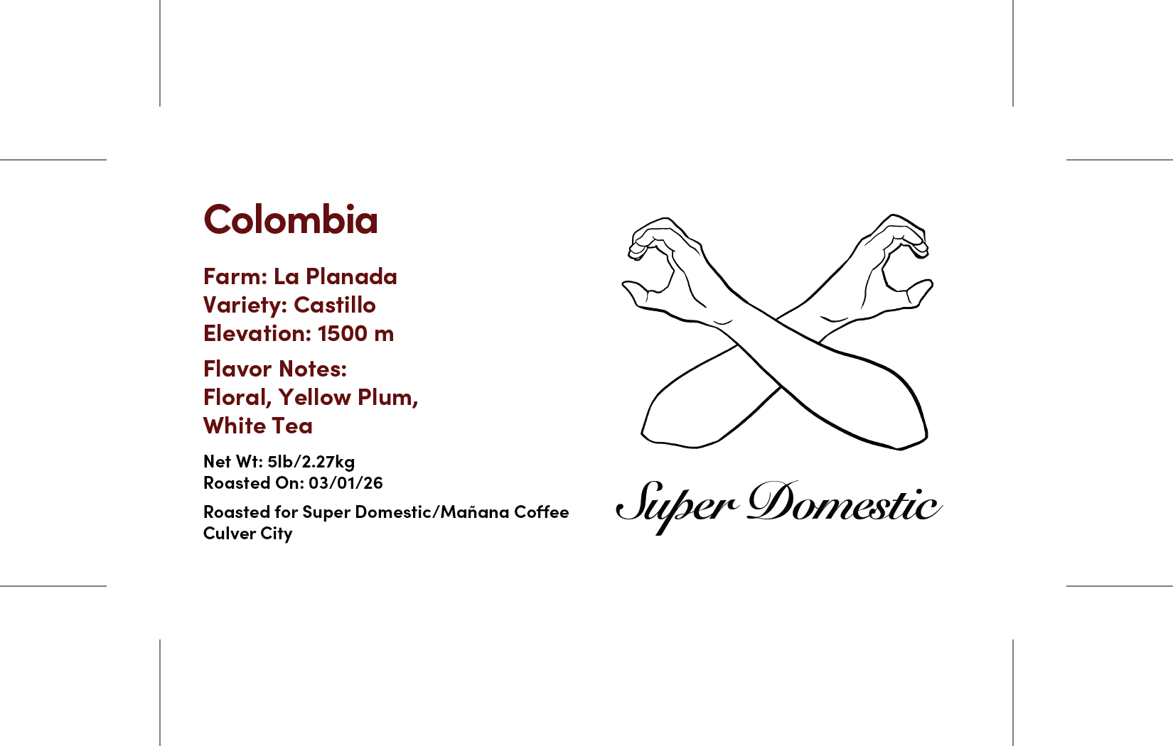 Super Domestic - Colombia - La Planada - 2026