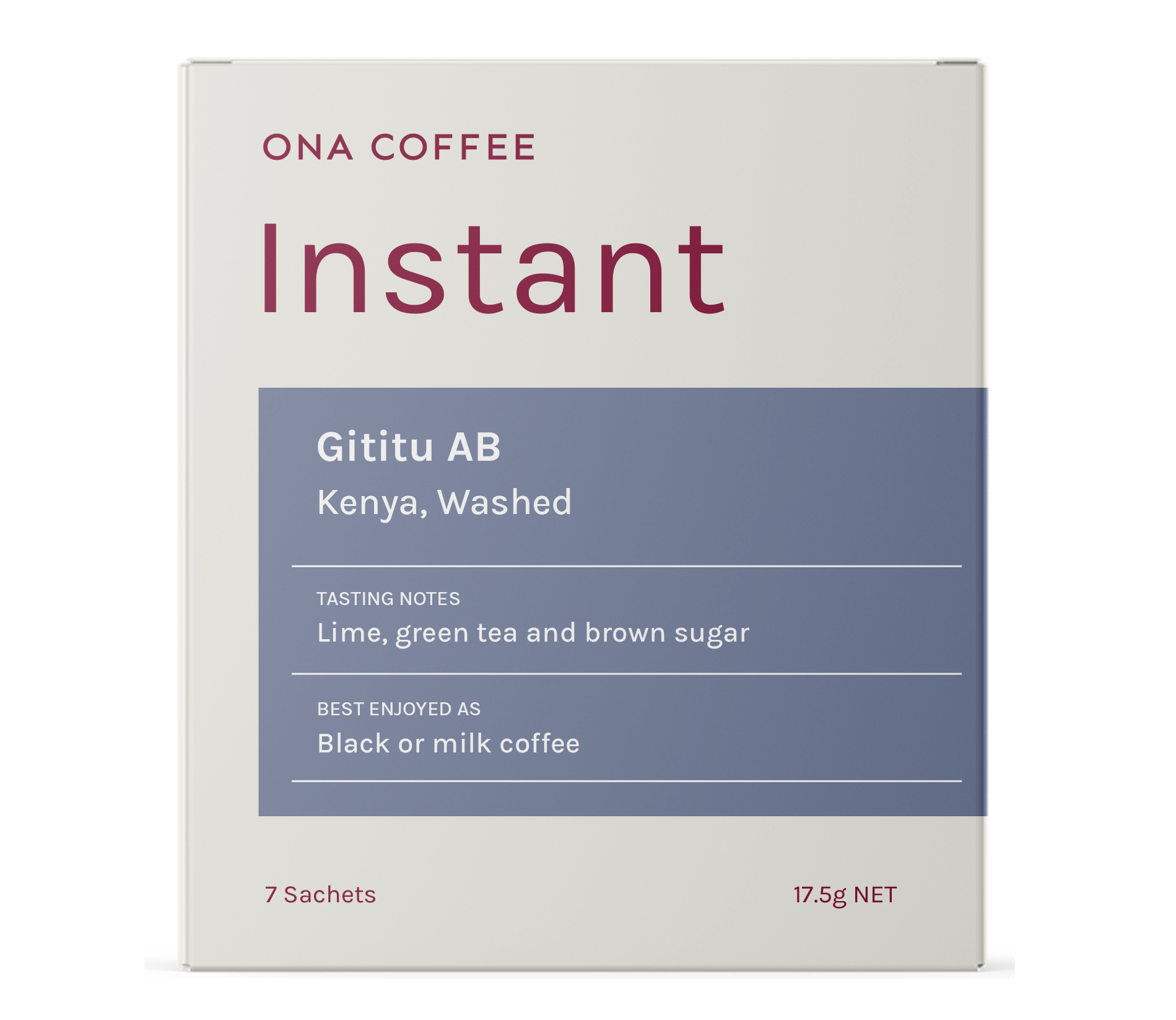 Instant Coffee - Gititu AB, Kenya, Washed
