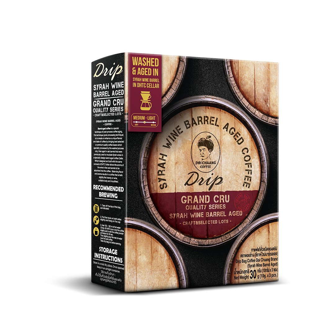 กาแฟคั่วแบบดริป – Syrah Wine Barrel Aged