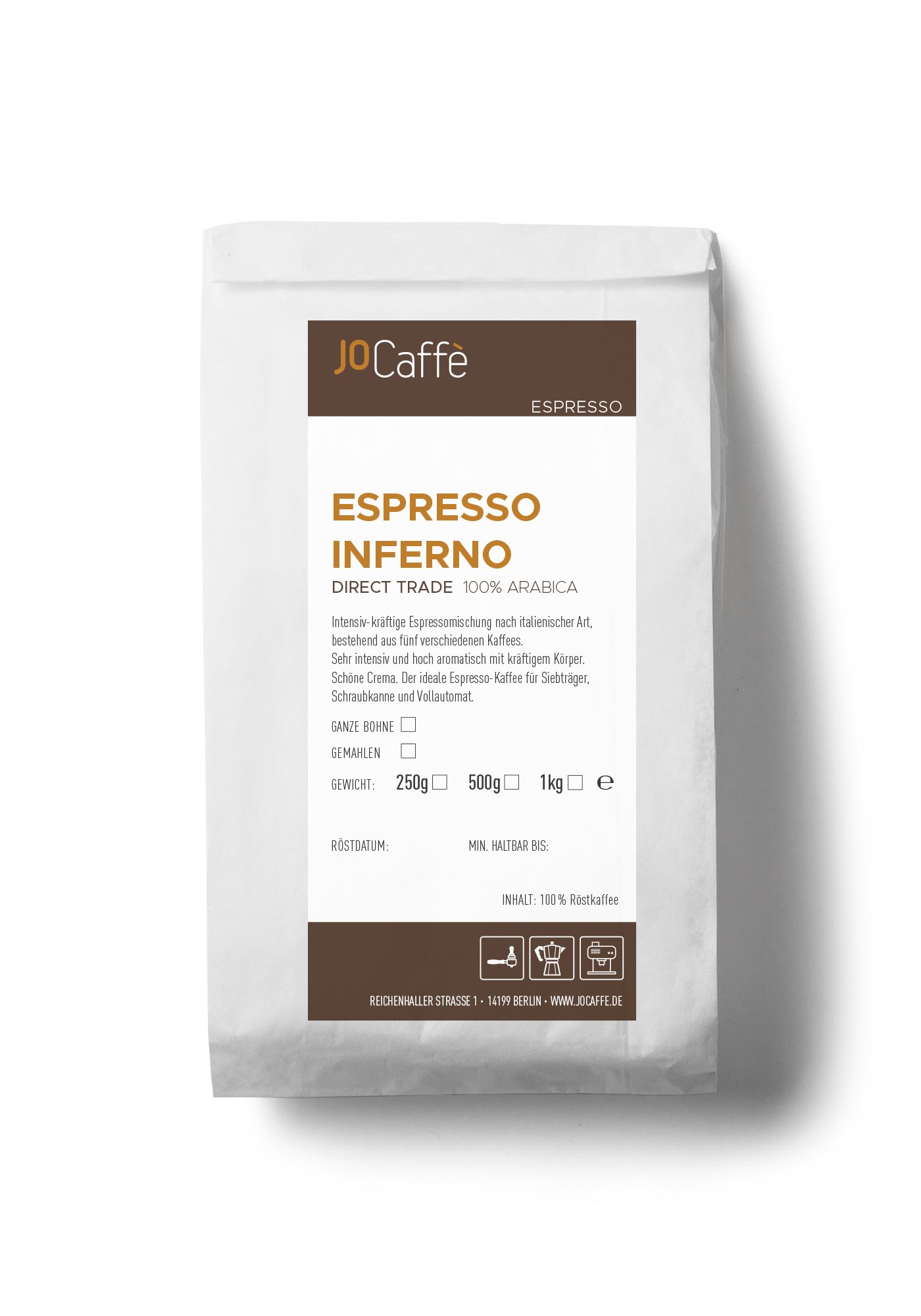 ESPRESSO INFERNO DIRECT TRADE 100% ARABICA