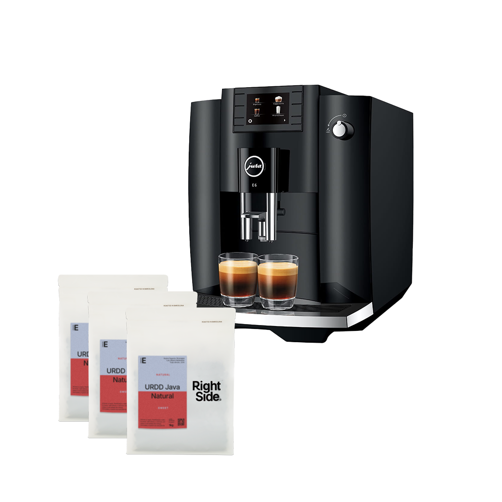 Jura E6 + 3 meses de suscripción de café de regalo