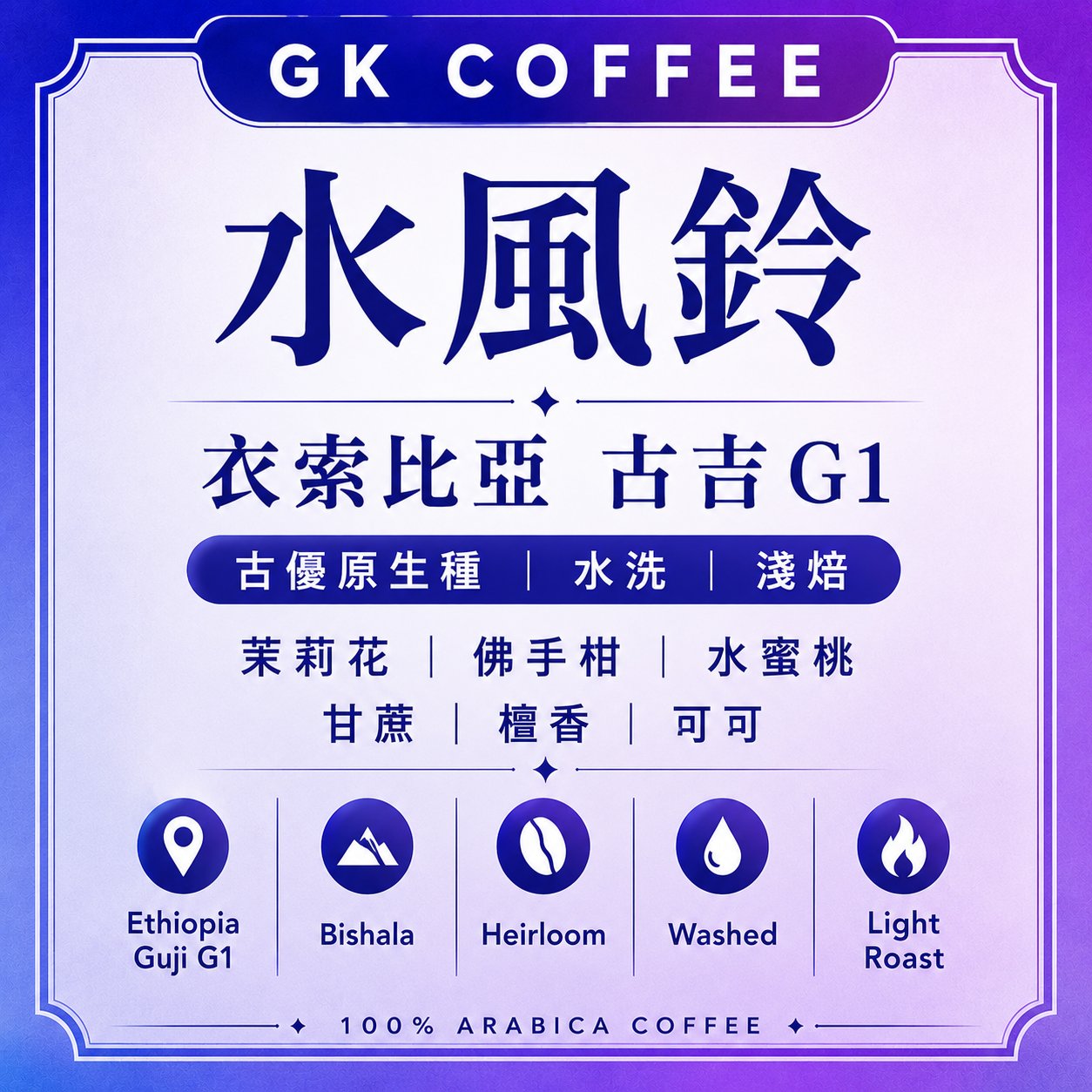 Ethiopia Guji G1 Bishala Heirloom Washed Light