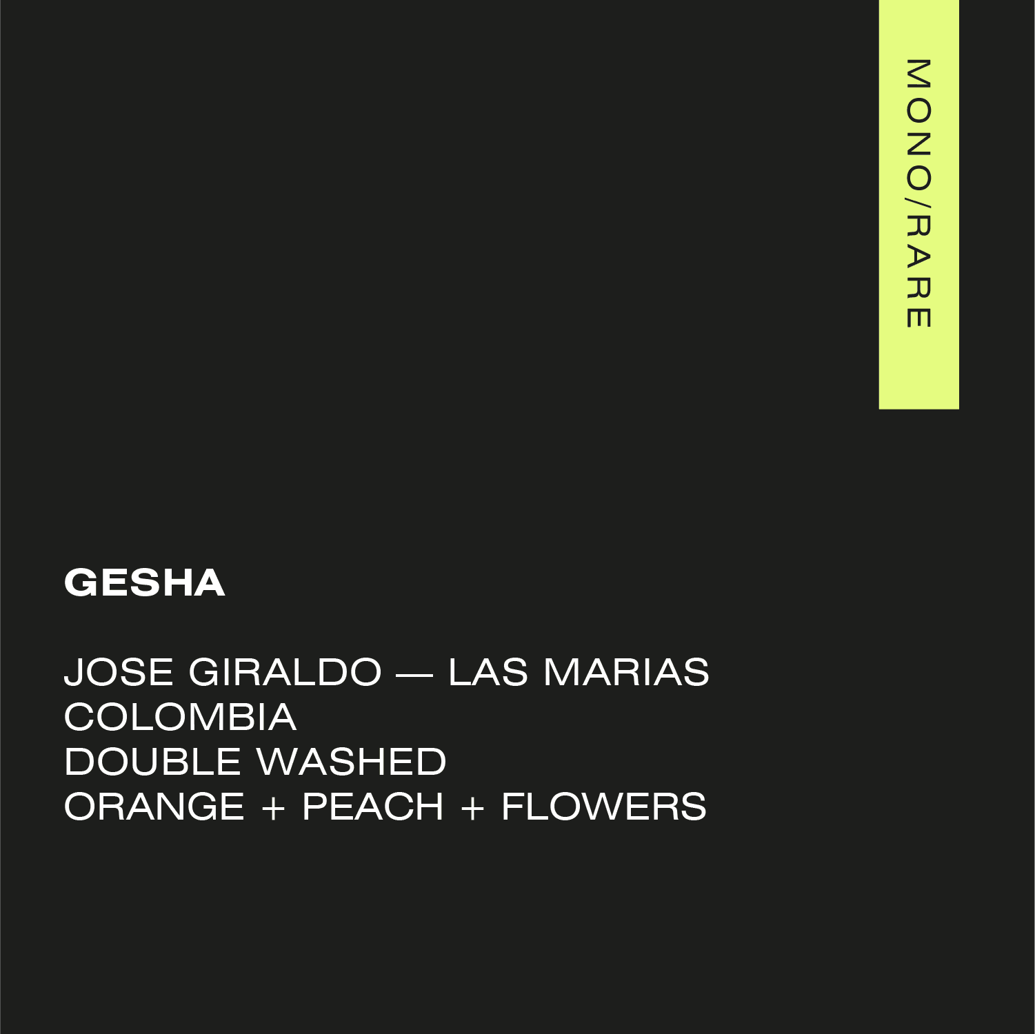 GESHA Colombia — Las Marias