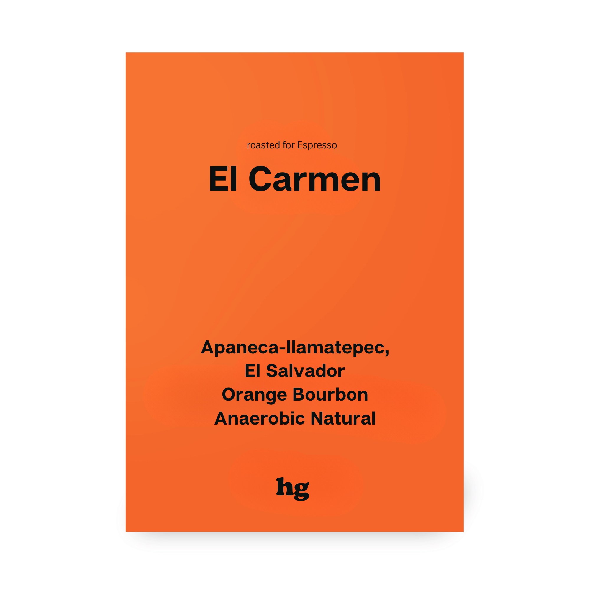 El Carmen, Orange Bourbon, Anaerobic Natural, El Salvador #E
